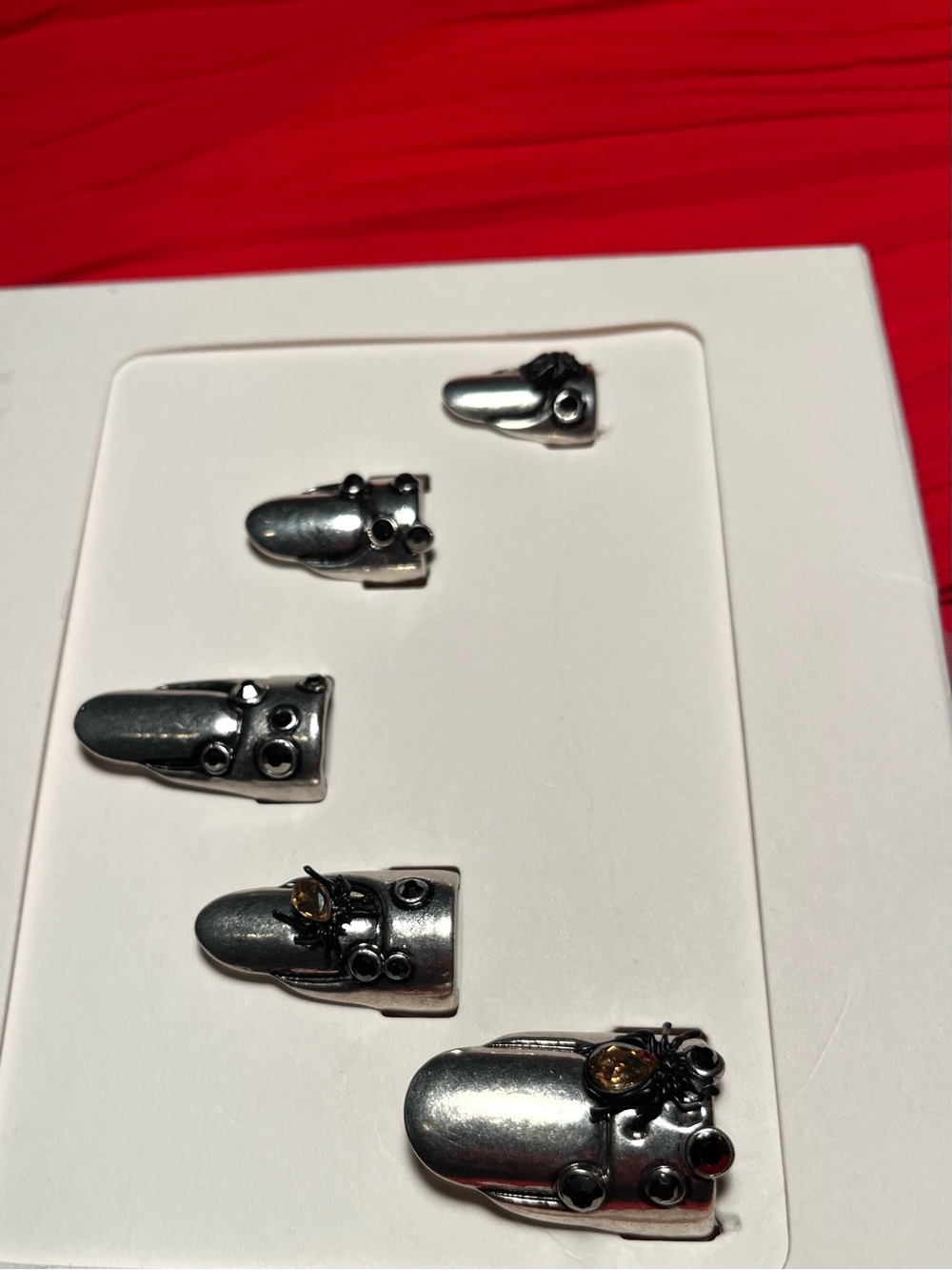 ZARA METALLIC NAILS PACK with SPIDERS NEW COLLECTION FALL WINTER 2025/2026 - Picture 8 of 9